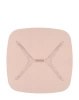 Blast Square Table Pink/Chrome
