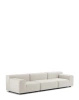 Plastics Outdoor Three-Seater Sofa White