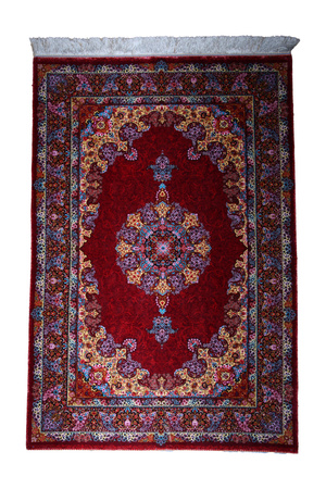 Iran Ghom Harir Silk Carpet 79554 100x150