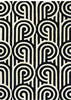 Florence Broadhurst Turnabouts Carpet Black 039205