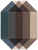 Gan Diamond Wool Blue-Brown Carpet