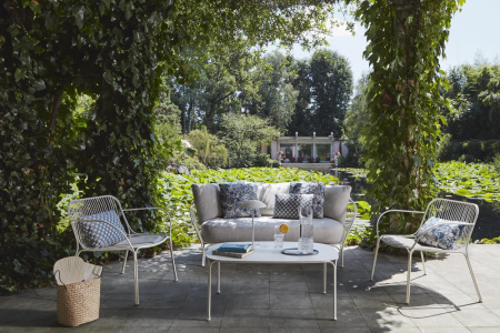Hiray Sofa White Blue