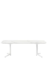Multiplo XL Rectangular Outdoor 180x90 cm Table White White