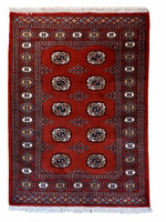 Pakistan Bokhara Wool Carpet 124008 095 x 151