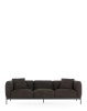 Asia Three-Seater Sofa (Cotone Structure) Dark Grey