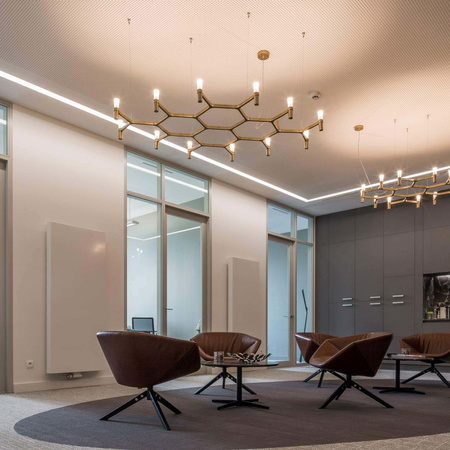 Nemo Crown Plana Mega Gold Pendant Lamp