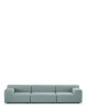 Plastics Outdoor Three-Seater Sofa Green