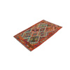 Wool kilim afghan rug multicolored 100100 128x81