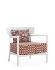 Cara Outdoor Liberty Obi Check White Rust Armchair