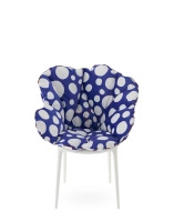 Alice's Flowers Pillow Blue Dots