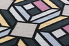 Gan Kilim Parquet Tetragon Blue Carpet