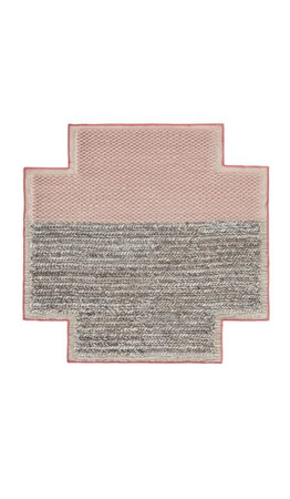 Gan Mangas Space Plait Pink Square Carpet