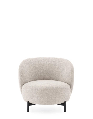 Lunam Curly Armchair White
