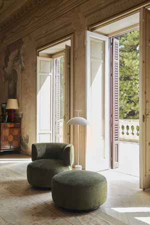 K-Waiting Chenille Sofa Błękitny