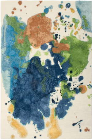 Serge Lesage Mask Blue Green carpet