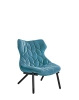 Foliage Velvet Fotel Czarny Petrol