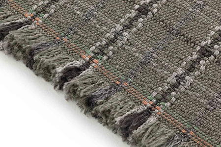 Gan Garden Layers Tartan Green Carpet