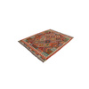 Wool kilim afghan rug multicolored 100422 207x155