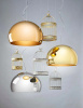 Small Fl/y Transparent Lampa Wisząca Niebieski