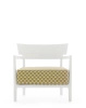 Cara Outdoor Liberty Obi Check Armchair White Yellow