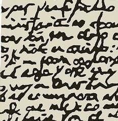 Nanimarquina Black on white Manuscrit carpet