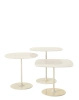 Thierry Trio Tavolini Outdoor Tables White