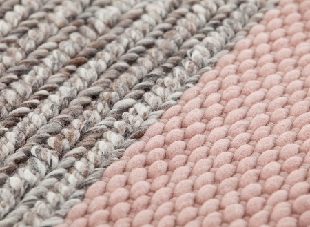 Gan Mangas Space Plait Pink Square Carpet