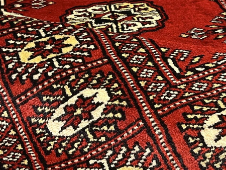 Pakistan Bokhara Wool Carpet 111011 078 x 123