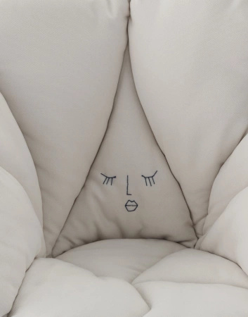 Alice's Flowers Pillow White