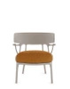 A.I. Lounge Bouclé Chair Gray Orange