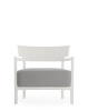 Cara Mat Outdoor Armchair White Gray