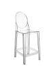 One More 65 cm Bar Chair Transparent