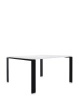Four Square 128x128 cm Table Black White