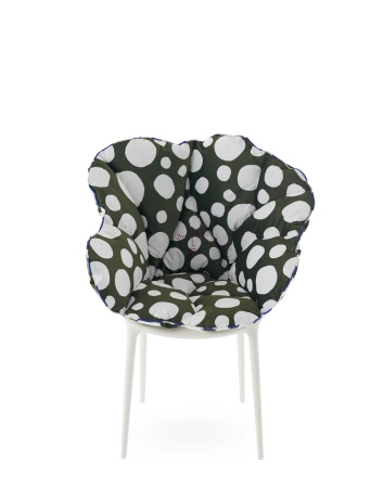 Alice's Flowers Pillow Green Dots