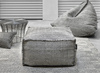 Gan Sail Square pouf Black