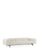 Largo Three-Seater Curly Sofa White