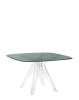  Sir Gio Square 120x120 cm Stół Przezroczysty Dymny