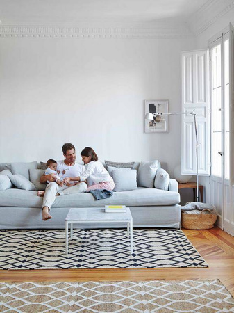 Gan Kilim Rodas White Carpet