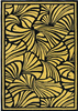 Florence Broadhurst Japanese Fans Rug Gold 039305