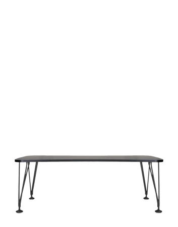 Max 190x90 cm Stół Antracytowy Czarny