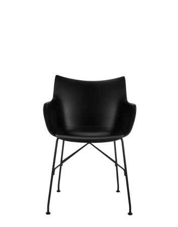 Q/Wood Basic Veneer Chair Black Wood Black FSC™