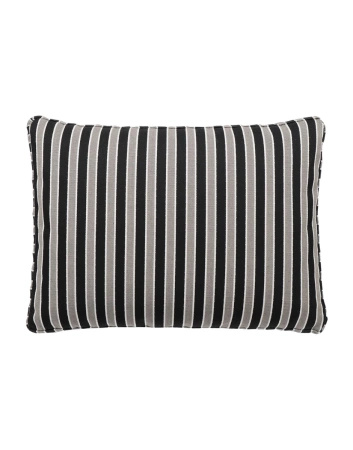 Cushion Stripes 48x35 cm Poduszka Taupe Czarny