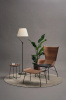 AL Wood Table Dark Wood - Black