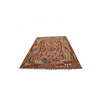 Wool kilim afghan rug multicolored 100460 245x175