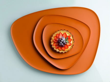 Namaste' Black Gray Turquoise Plate Set