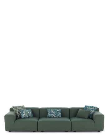 Plastics Outdoor Liberty 3 Seater Sofa Zielony