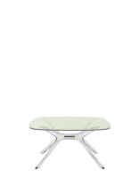 Blast Square Table Green/Chrome