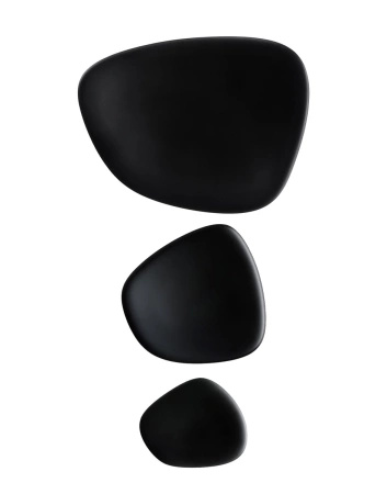 Namaste' Set of Plates Black