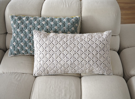 Gan Silai Pillow Yellow - White