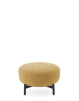 Lunam Curly pouf Yellow